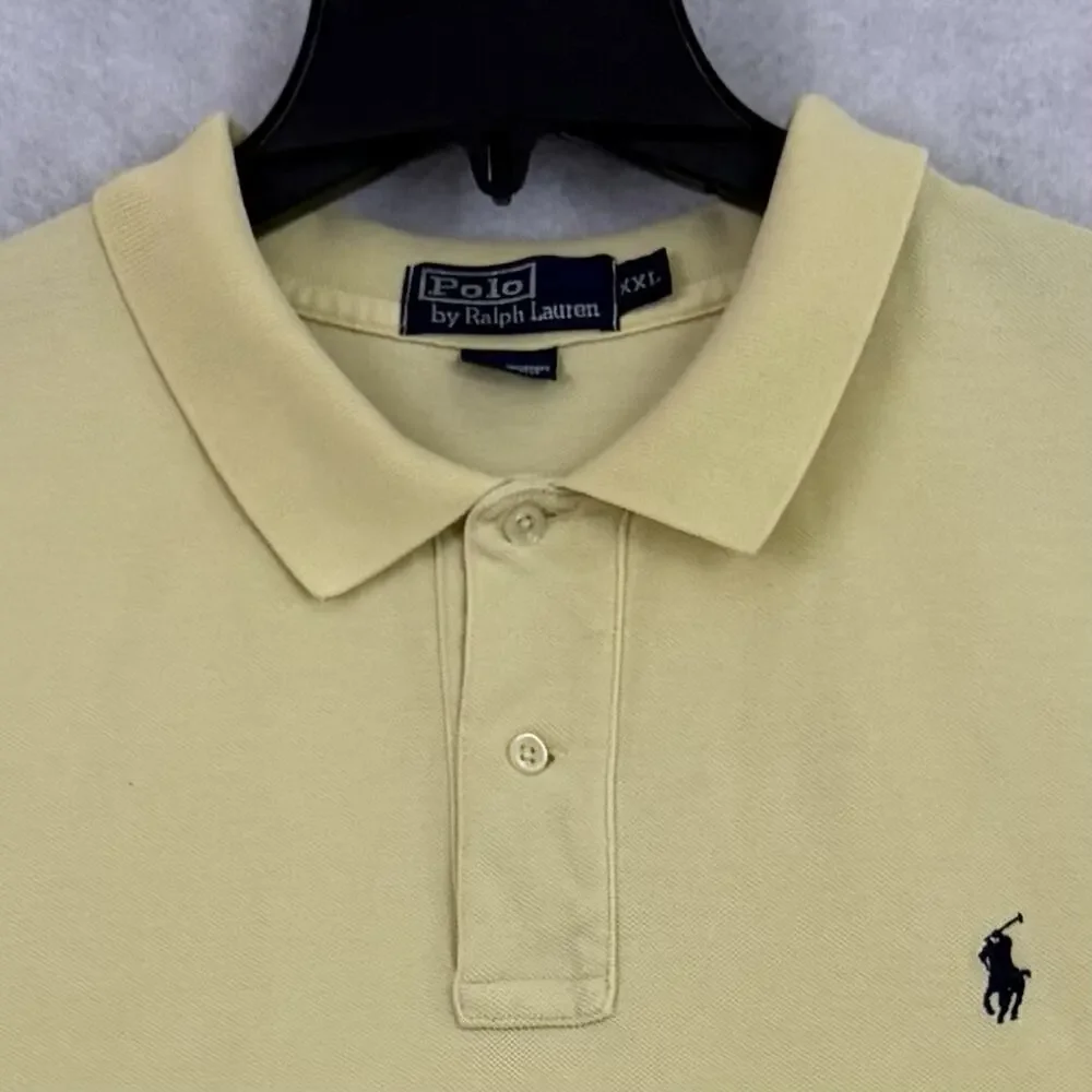 Vintage Polo by Ralph Lauren Men’s XXL Yellow Cotton Polo Shirt